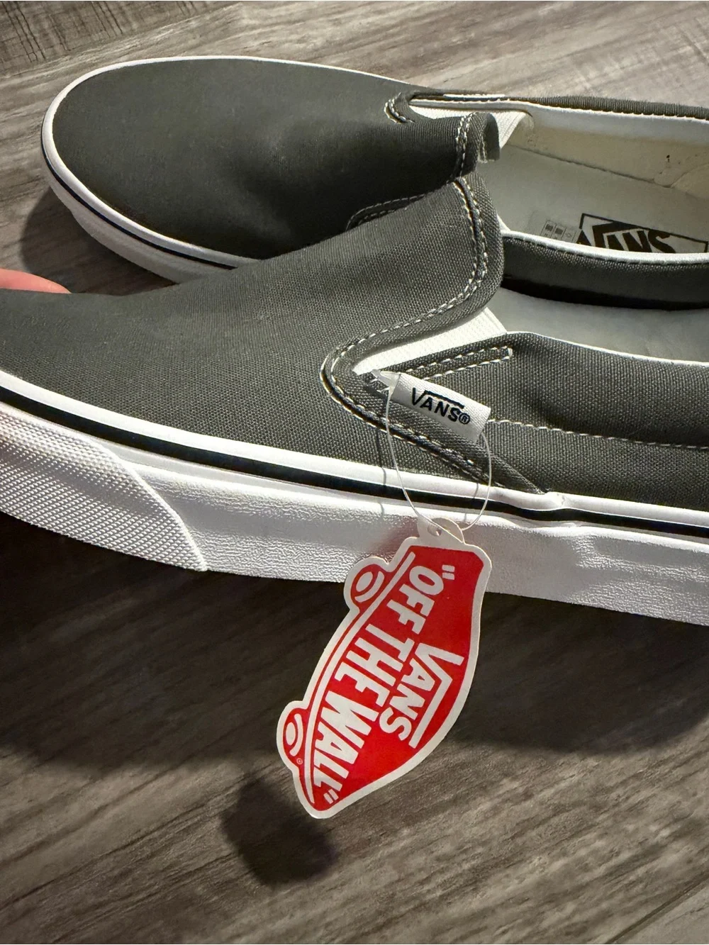 NWT Vans Classic Grey Slip on shoes